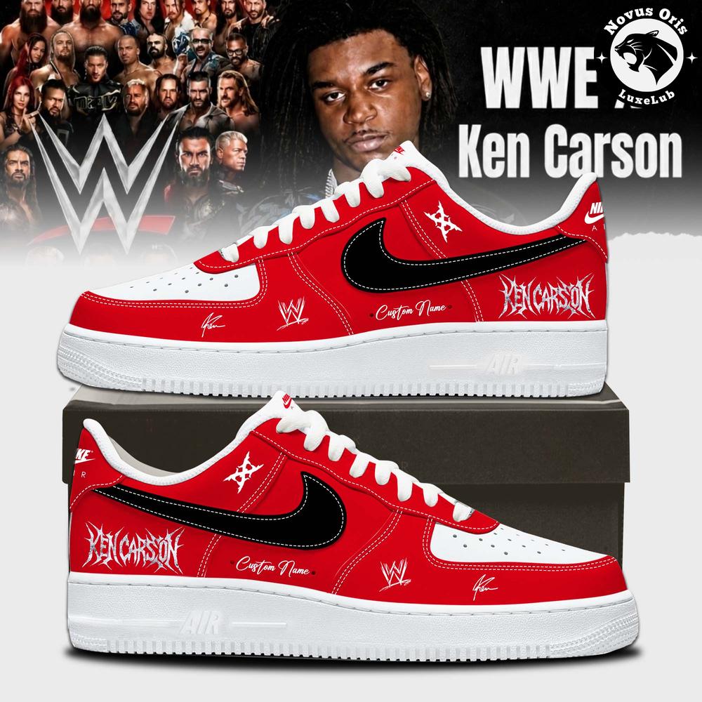 Ken Carson x WWE SummerSlam 2026 Custom Signed Air Force 1 - NovusOris Best Merch For Fans