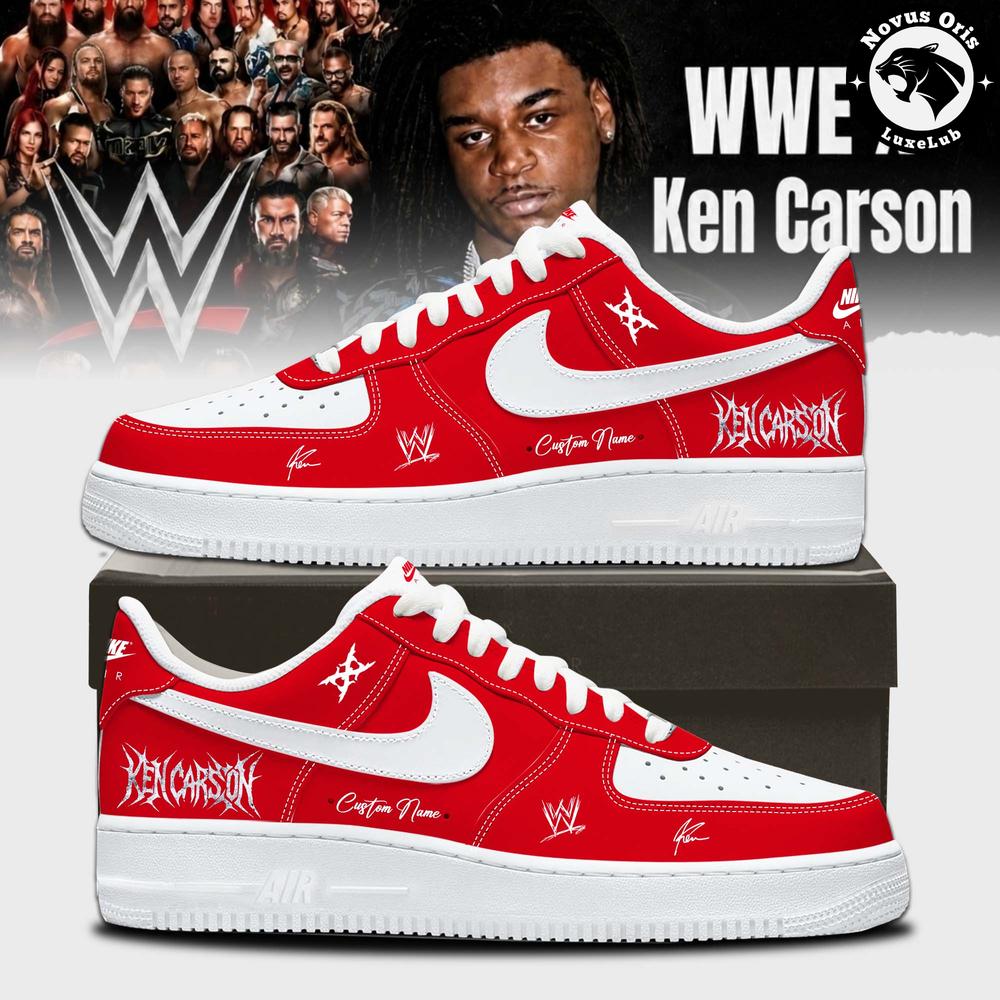 Ken Carson x WWE SummerSlam 2026 Custom Signed Air Force 1 - NovusOris Best Merch For Fans