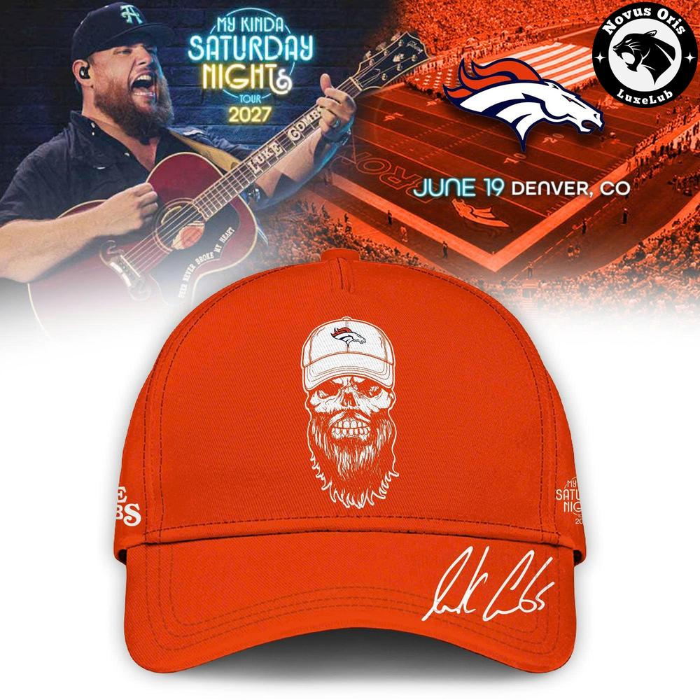 Luke Combs x Denver Broncos My Kinda Saturday Night Tour 2027 Football Jersey - NovusOris Best Merch For Fans