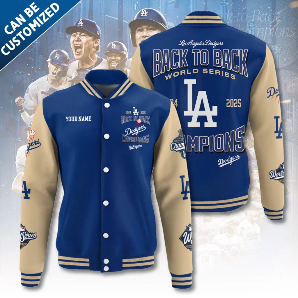 Los Angeles Dodgers 2025 World Series Champions Varsity Jacket – THK117299 | Buy for only at THK BUY