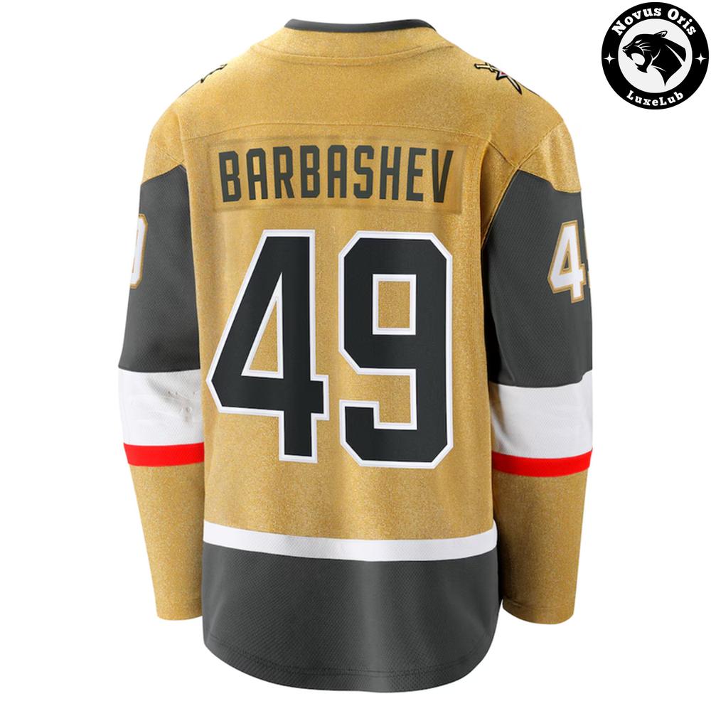 Men's Fanatics Ivan Barbashev Gold Vegas Golden Knights Breakaway Player Jersey - NovusOris Best Merch For Fans