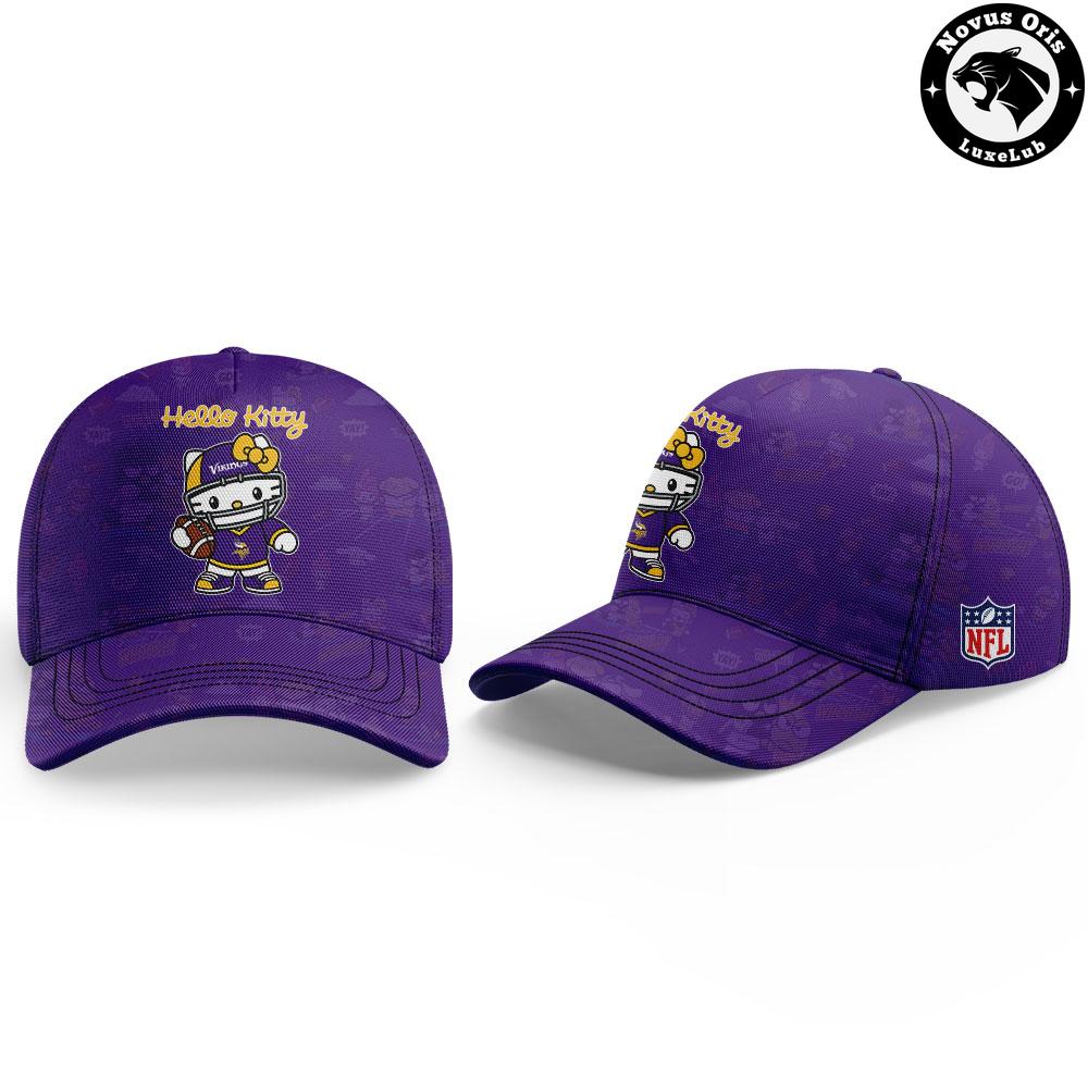 Minnesota Vikings x Hello Kitty 2026 Crossover Graphic Football Jersey - NovusOris Best Merch For Fans