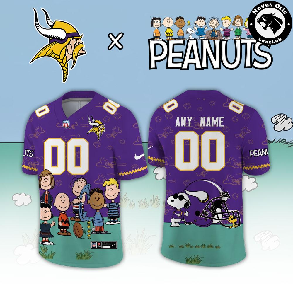 Minnesota Vikings x Peanuts Snoopy 2026 Custom Limited Football Jersey - NovusOris Best Merch For Fans