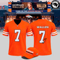 Morgan Wallen Denver Broncos Orange Football Jersey - NovusOris Best Merch For Fans