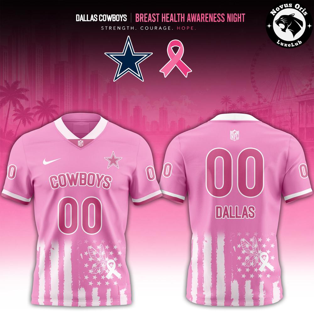 NFL Breast Health Awareness Night 2026 Pink Ribbon Football Jersey - NovusOris Best Merch For Fans