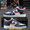 Navy Midshipmen Navy 250Th Birthday 2025 Personalized Air Force 1 Shoes