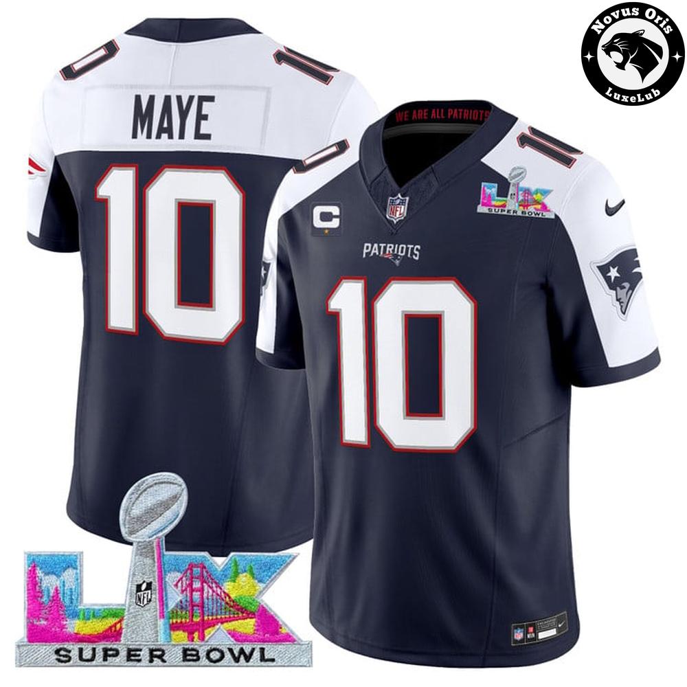 New England Patriots x Super Bowl LX - 2026 NFL Football Jersey - NovusOris Best Merch For Fans