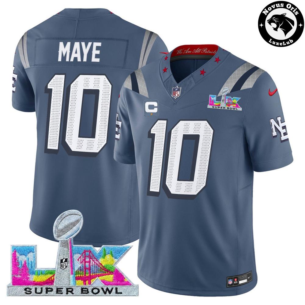 New England Patriots x Super Bowl LX - 2026 NFL Football Jersey - NovusOris Best Merch For Fans