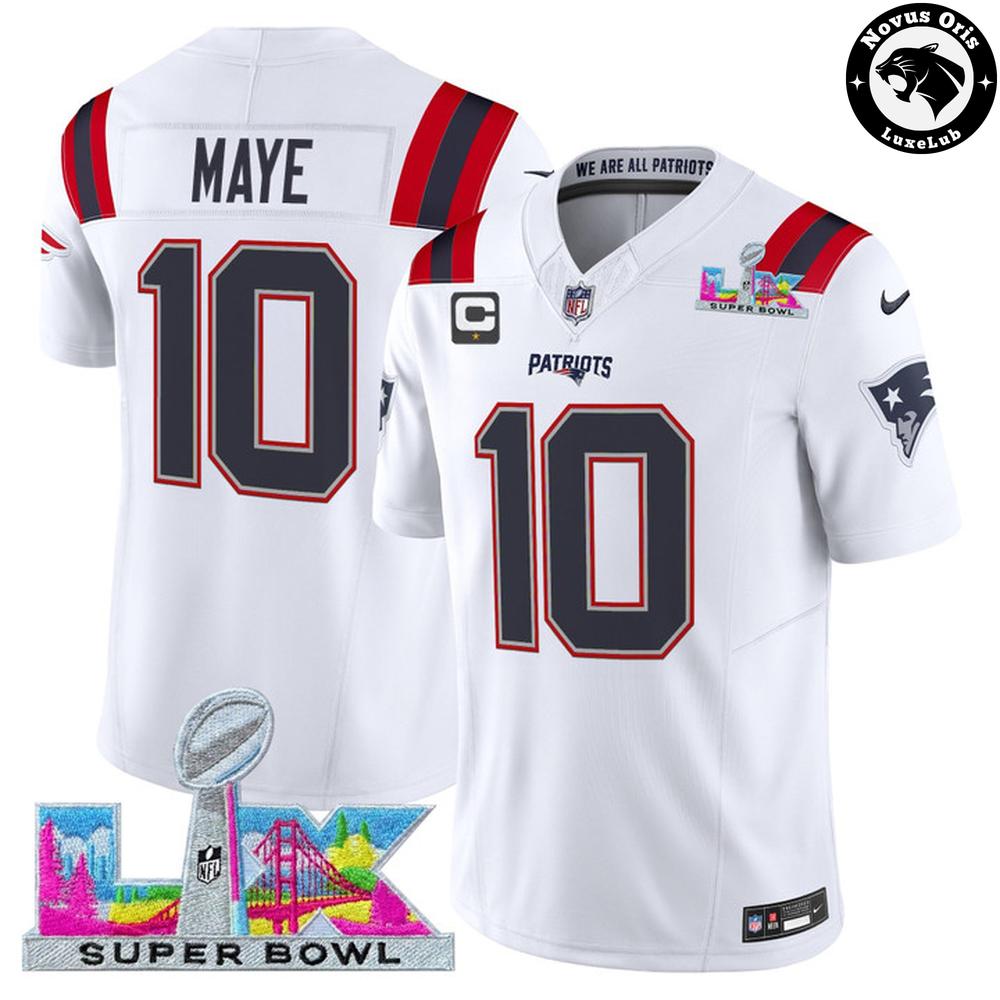 New England Patriots x Super Bowl LX - 2026 NFL Football Jersey - NovusOris Best Merch For Fans