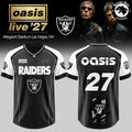 Oasis Live 27 Las Vegas Raiders Allegiant Stadium Football Jersey - NovusOris Best Merch For Fans