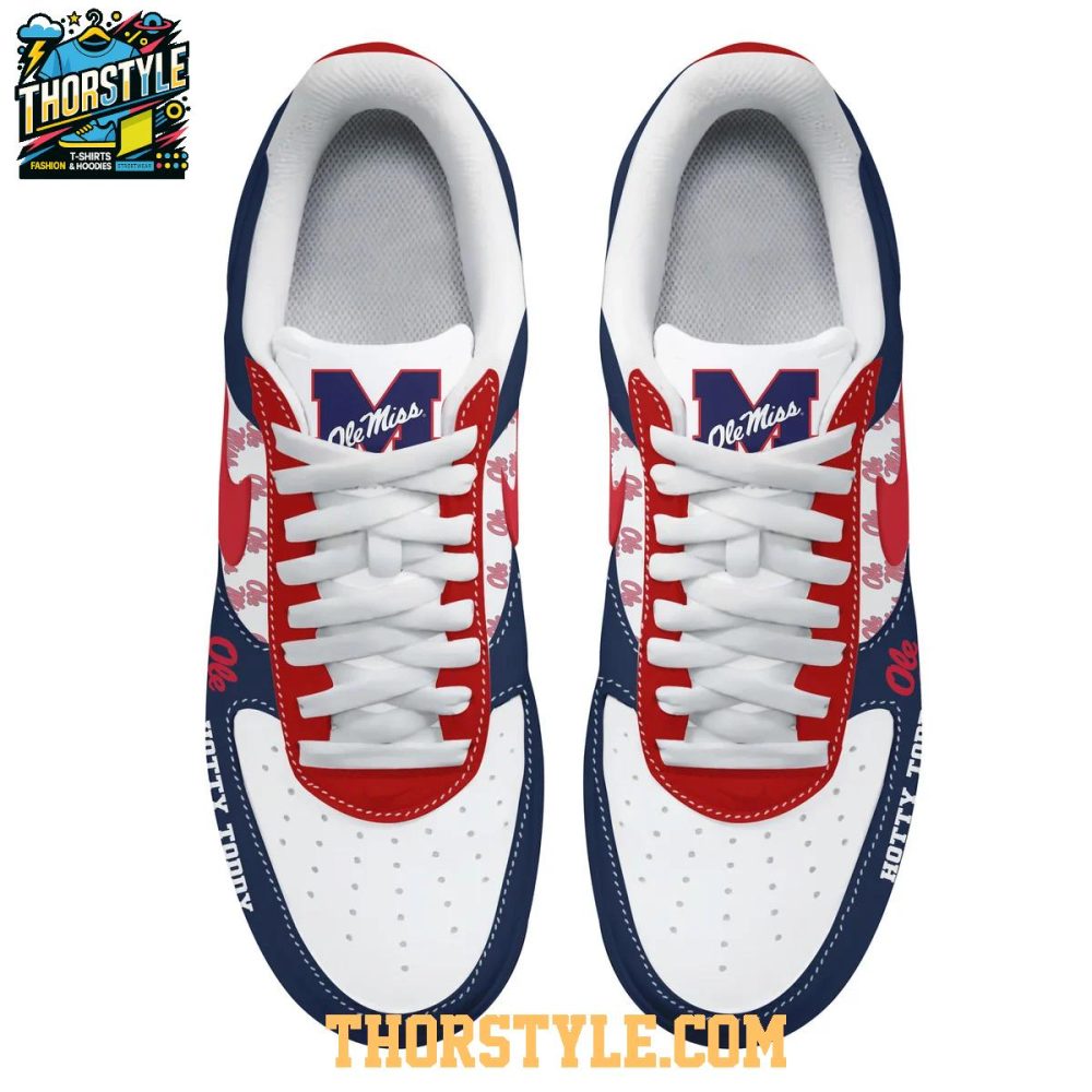 Ole Miss Rebel 2025 Hotty Toddy Personalized Air Force 1 Shoes