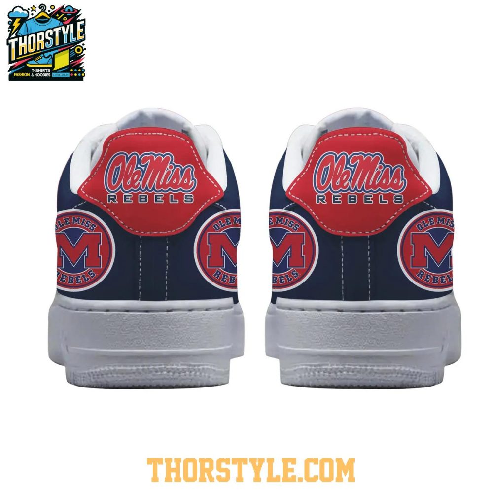 Ole Miss Rebel 2025 Hotty Toddy Personalized Air Force 1 Shoes