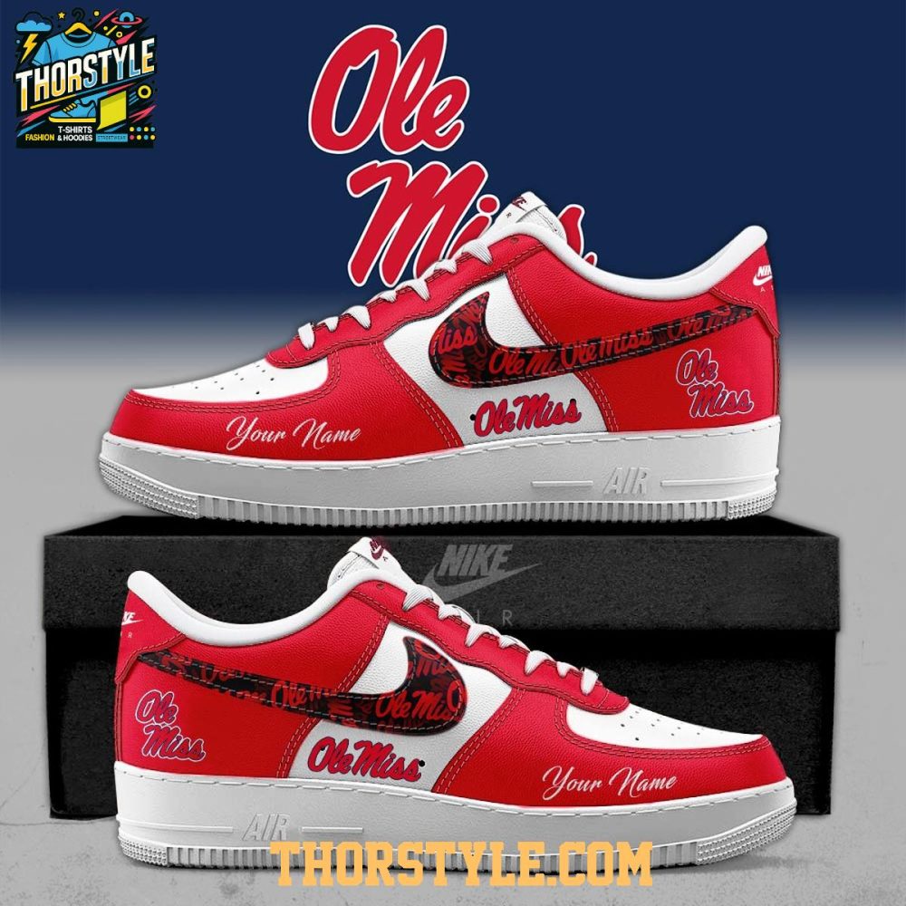 Ole Miss Rebels Freedom 2025 Hotty Toddy Air Force 1 Shoes