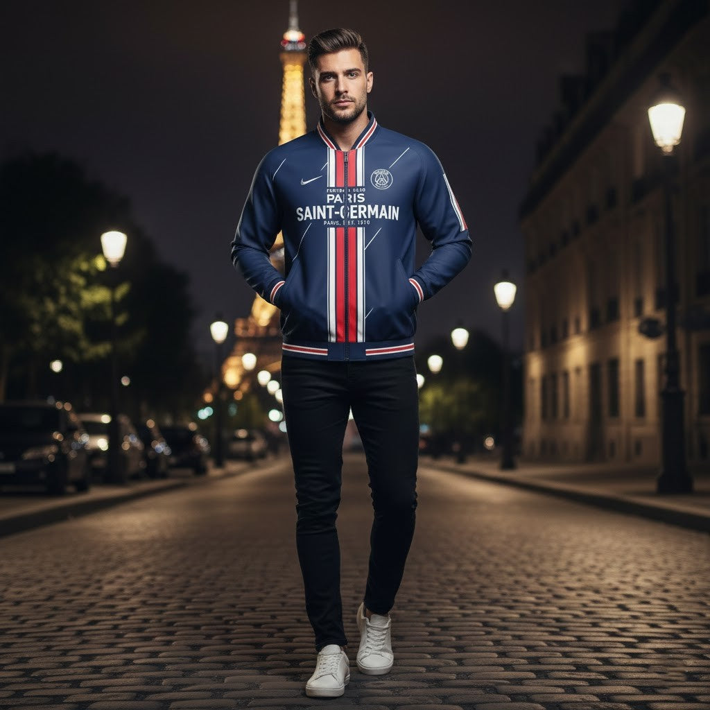 PSG Varsity Track Jacket – The Ultimate Fusion of Parisian Elegance and Streetwear Dominance - LeagueLockerGear