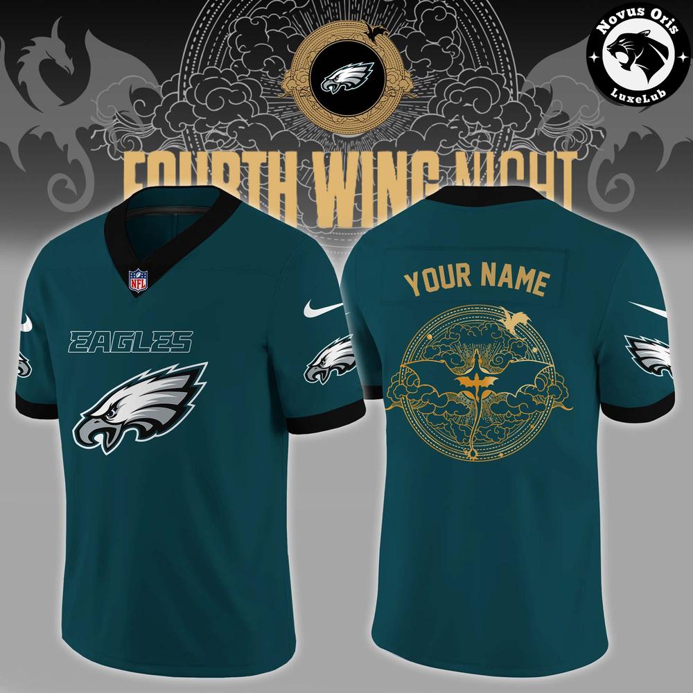 Philadelphia Eagles Fourth Wing Night 2026 Custom Football Jersey - NovusOris Best Merch For Fans