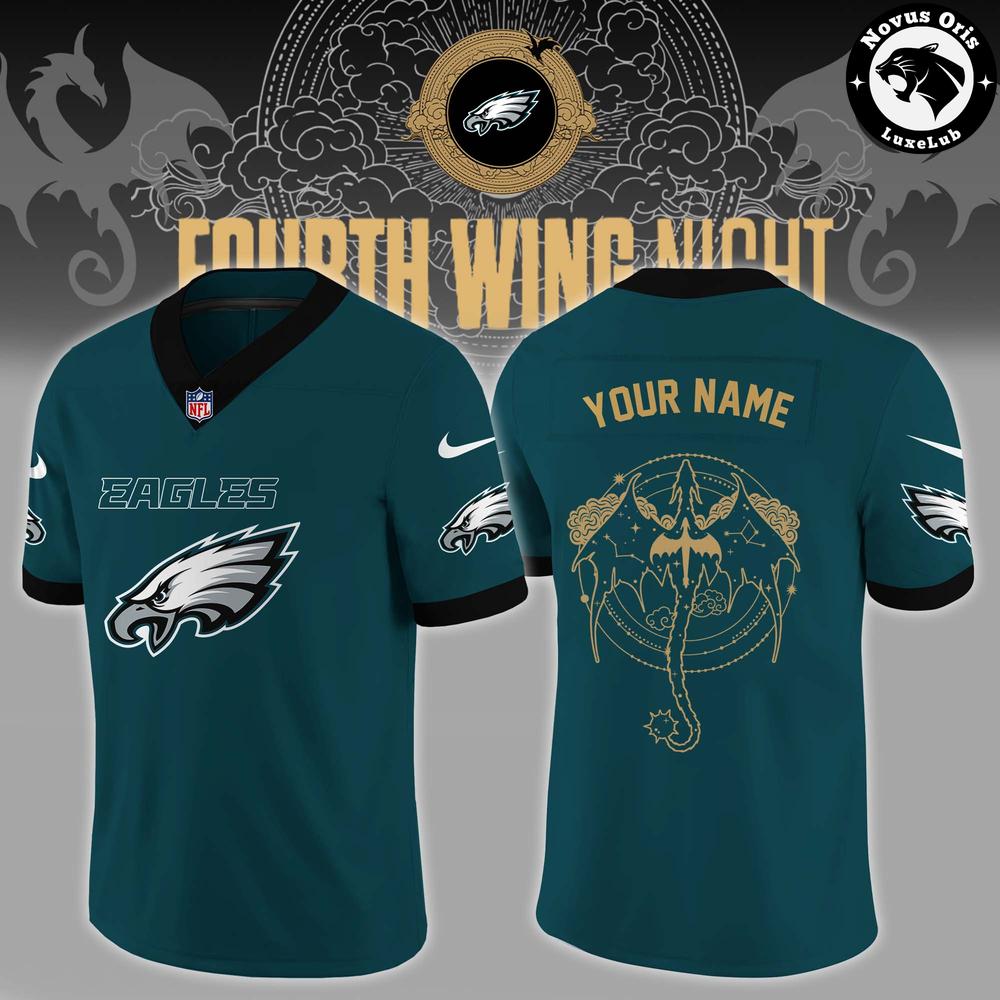 Philadelphia Eagles Fourth Wing Night 2026 Custom Football Jersey - NovusOris Best Merch For Fans