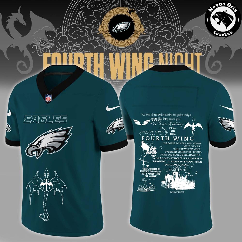 Philadelphia Eagles Fourth Wing Night 2026 Custom Football Jersey - NovusOris Best Merch For Fans