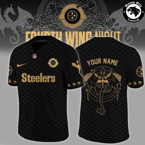 Pittsburgh Steelers Fourth Wing Night 2026 Custom Football Jersey - NovusOris Best Merch For Fans