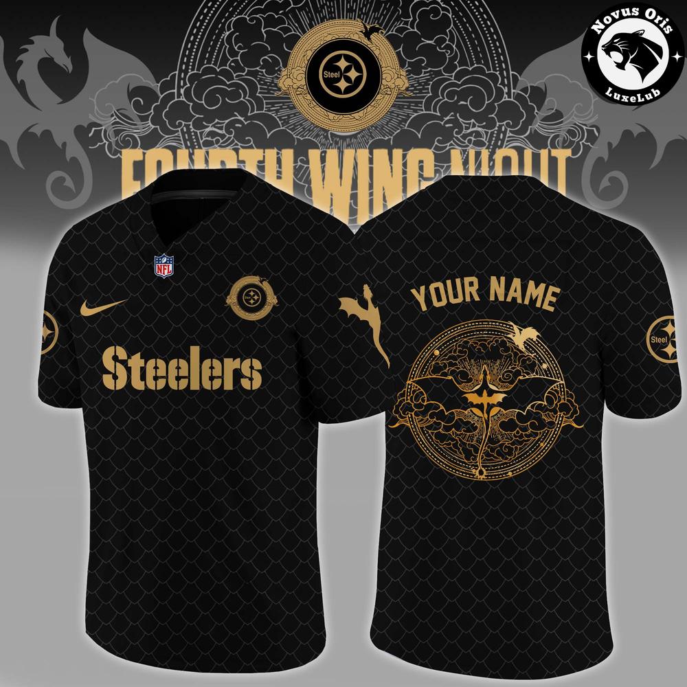 Pittsburgh Steelers Fourth Wing Night 2026 Custom Football Jersey - NovusOris Best Merch For Fans
