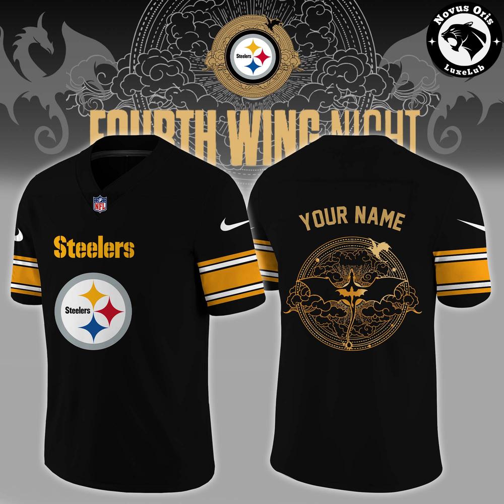 Pittsburgh Steelers Fourth Wing Night 2026 Custom Football Jersey - NovusOris Best Merch For Fans