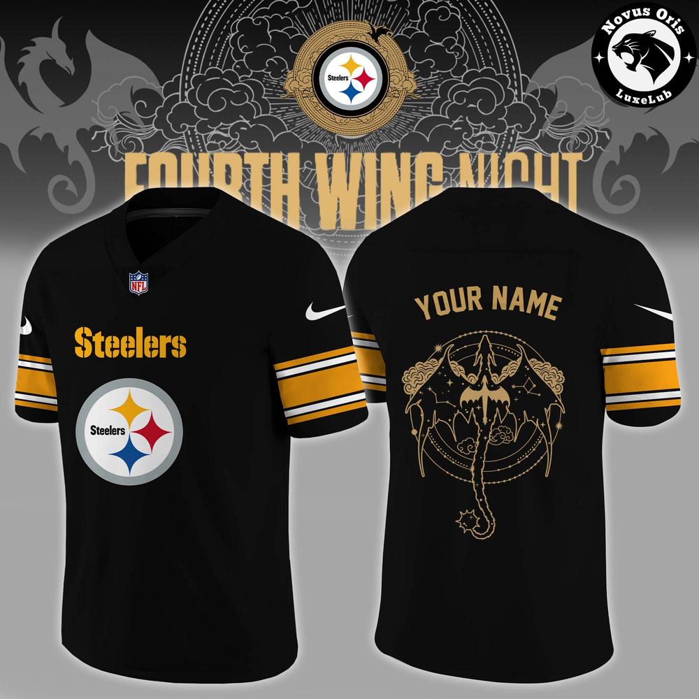 Pittsburgh Steelers Fourth Wing Night 2026 Custom Football Jersey - NovusOris Best Merch For Fans
