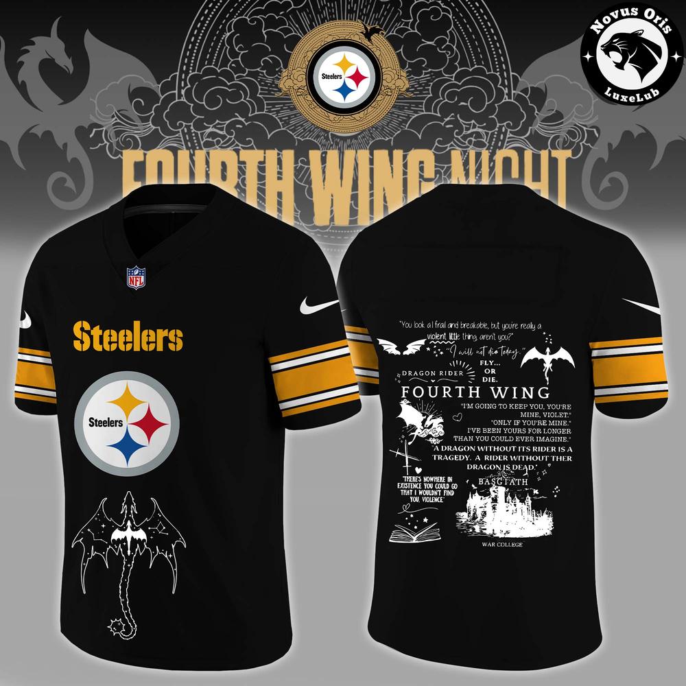 Pittsburgh Steelers Fourth Wing Night 2026 Custom Football Jersey - NovusOris Best Merch For Fans
