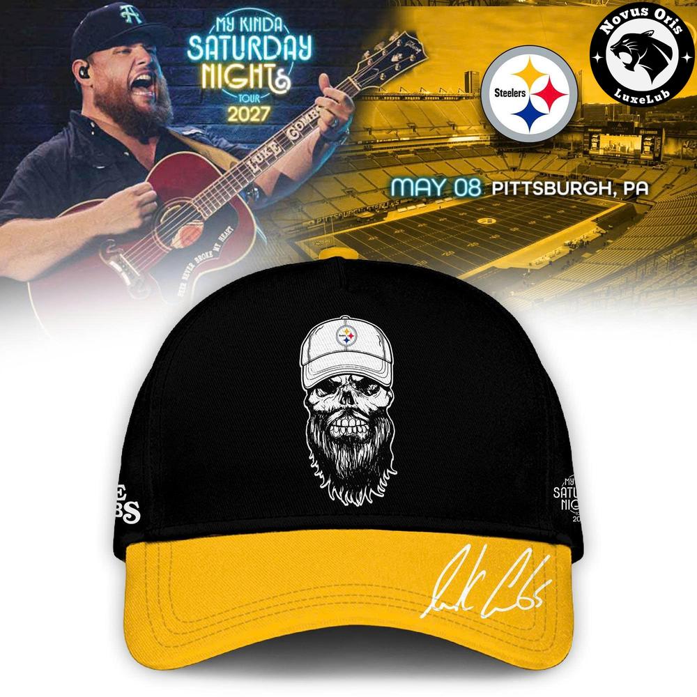 Pittsburgh Steelers x Luke Combs My Kinda Saturday Night Tour 2027 Jersey - NovusOris Best Merch For Fans