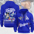 Los Angeles Dodgers 2D Quarter Zip Hoodie - THK117356 | Buy for only at THK BUY