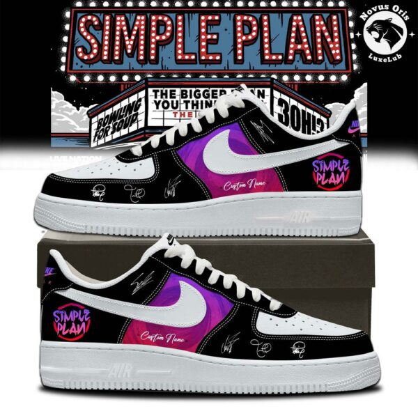 Simple Plan Bigger Than You Think Tour 2026 Air Force 1 - NovusOris Best Merch For Fans