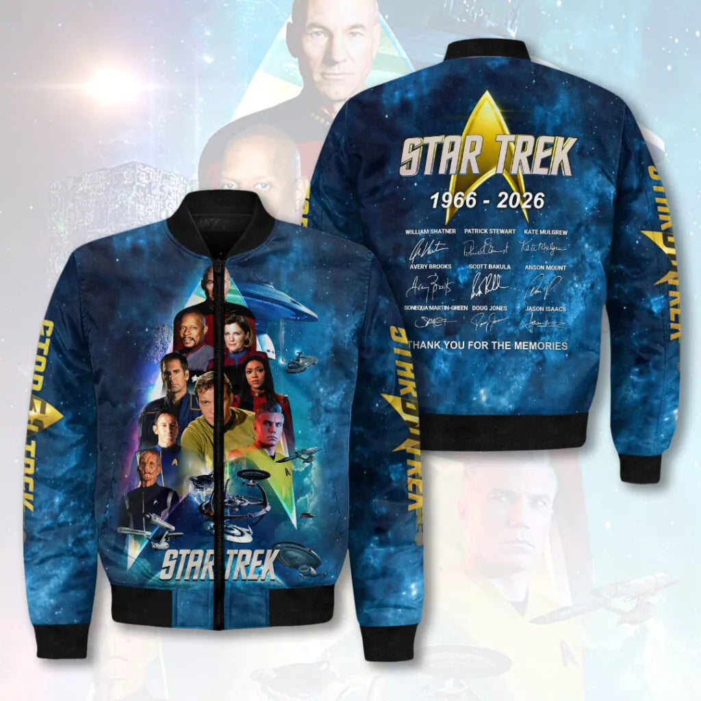 Star Trek 60th Anniversary 3D Bomber Jacket- THK121025 | Buy for only at THK BUY