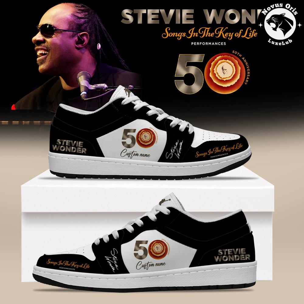 Stevie Wonder Songs in the Key of Life 50th Anniversary Air Force 1 - NovusOris Best Merch For Fans