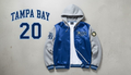 Tampa Bay Rays Bomber Hoodie Jacket - MLB Team Spirit Outerwear - LeagueLockerGear