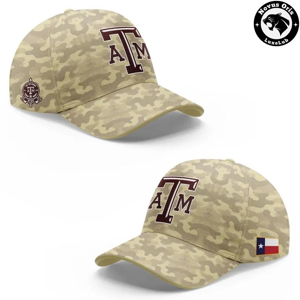 Texas A&M Aggies 2026 Desert Camo Honor and Support Football Jersey - NovusOris Best Merch For Fans