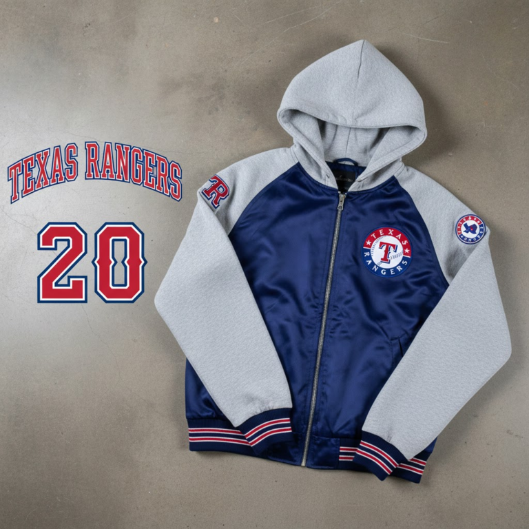 Texas Rangers Bomber Hoodie Jacket - World Series Champions Gift - LeagueLockerGear