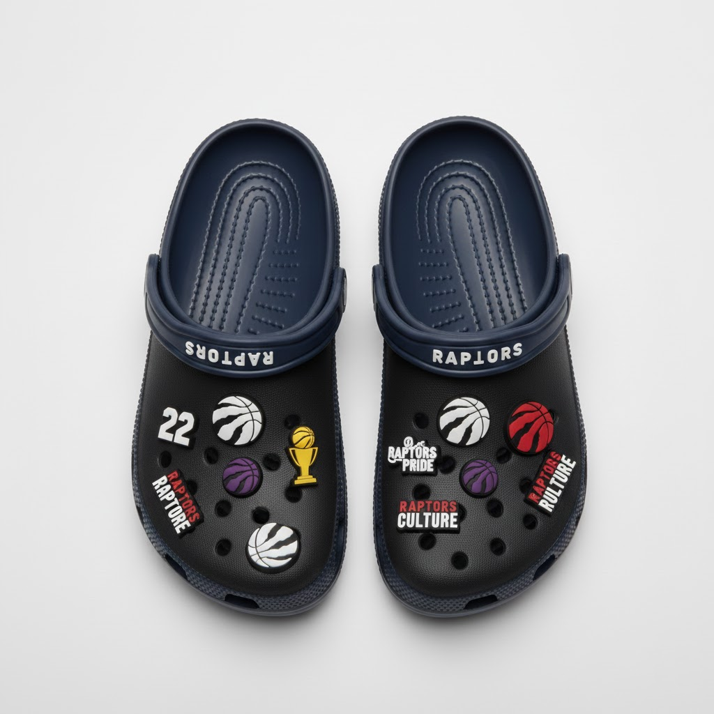 Toronto Raptors NBA Crocs Clogs – Red Black "We The North" Fan Footwear - LeagueLockerGear