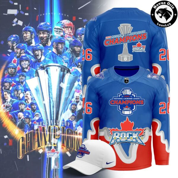 Toronto Rock 2026 NLL Champions Merchandise Hockey Jersey - NovusOris Best Merch For Fans