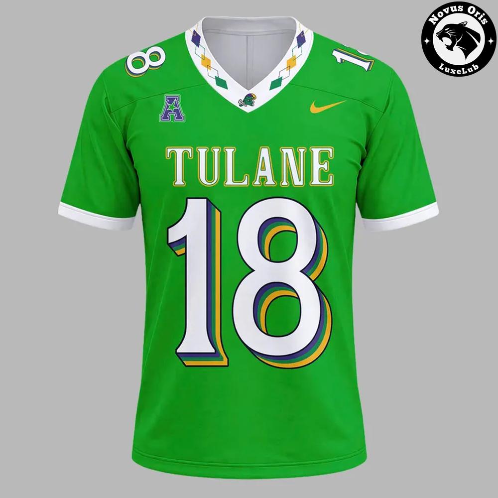 Tulane Green Wave Football 2026 City 18 Green Soccer Jersey - NovusOris Best Merch For Fans