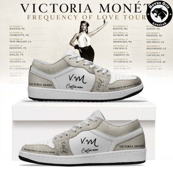 Victoria Monét Frequency Of Love Tour 2026 Custom Air Force 1 - NovusOris Best Merch For Fans