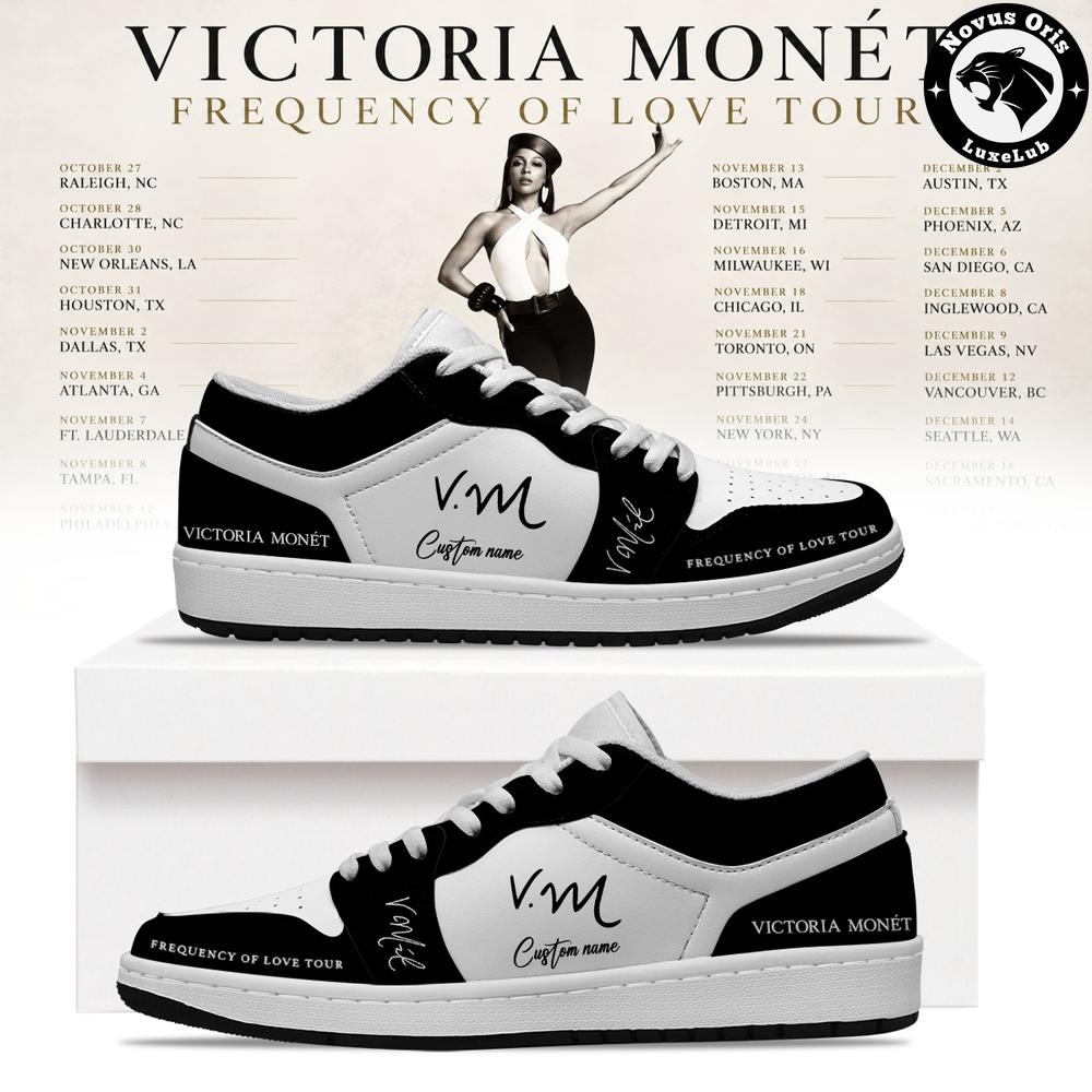 Victoria Monét Frequency Of Love Tour 2026 Custom Air Force 1 - NovusOris Best Merch For Fans