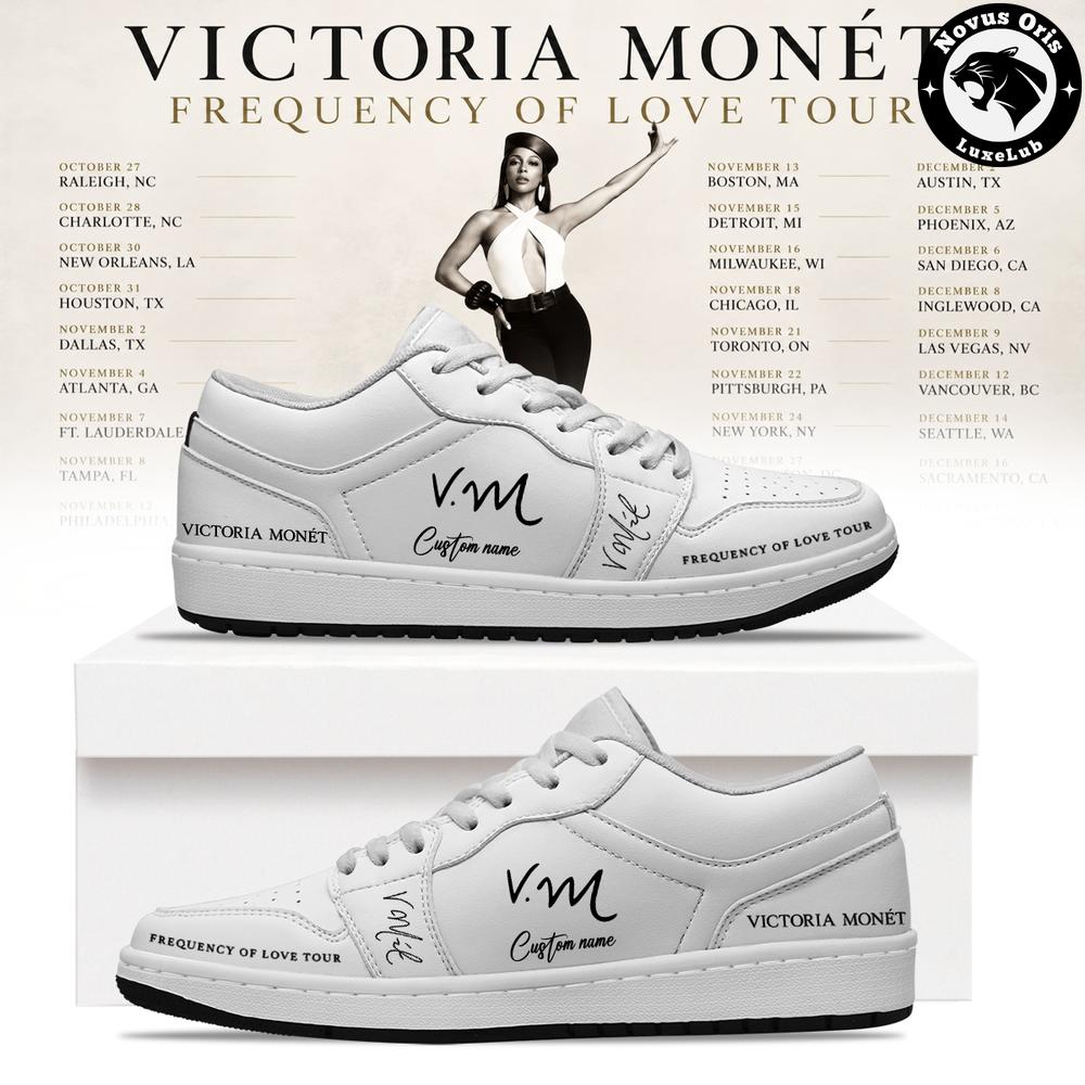 Victoria Monét Frequency Of Love Tour 2026 Custom Air Force 1 - NovusOris Best Merch For Fans