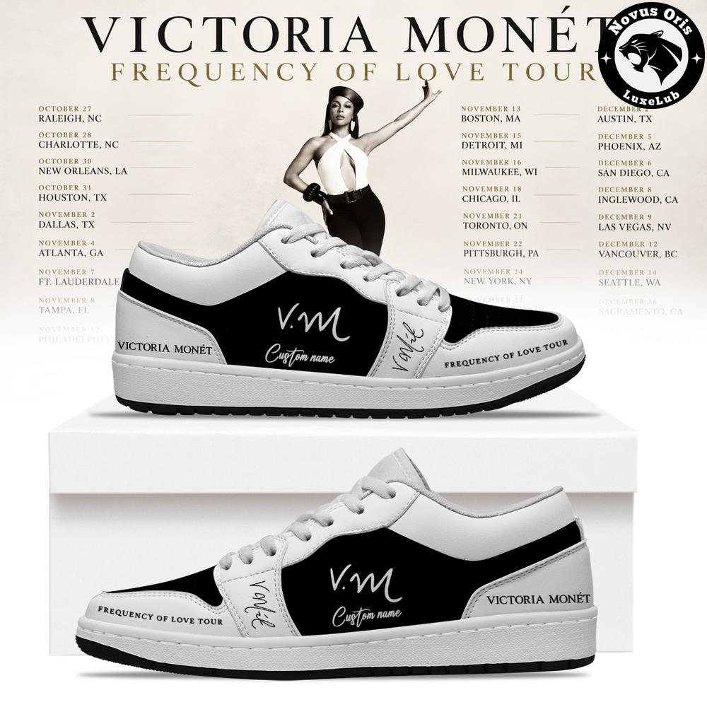 Victoria Monét Frequency Of Love Tour 2026 Custom Air Force 1 - NovusOris Best Merch For Fans