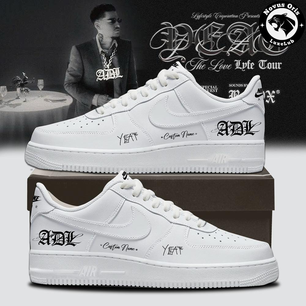 YEAT ADL Love Lyfe Tour 2026 Custom Name Air Force 1 - NovusOris Best Merch For Fans
