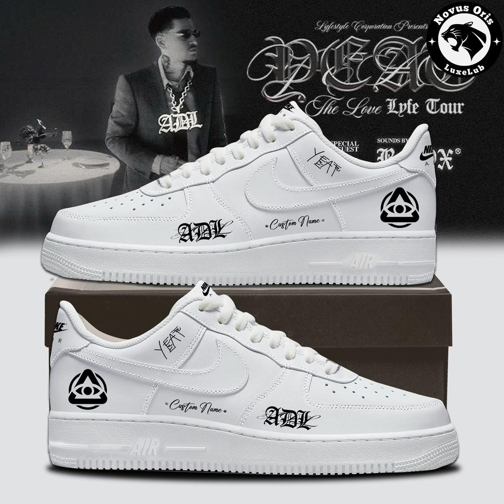 YEAT ADL Love Lyfe Tour 2026 Custom Name Air Force 1 - NovusOris Best Merch For Fans