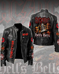 AC/DC 53rd Anniversary Hell's Bells Leather Jacket - LeagueLockerGear