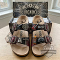 AC/DC Hells Bells High Voltage Sandals With Charms - LeagueLockerGear