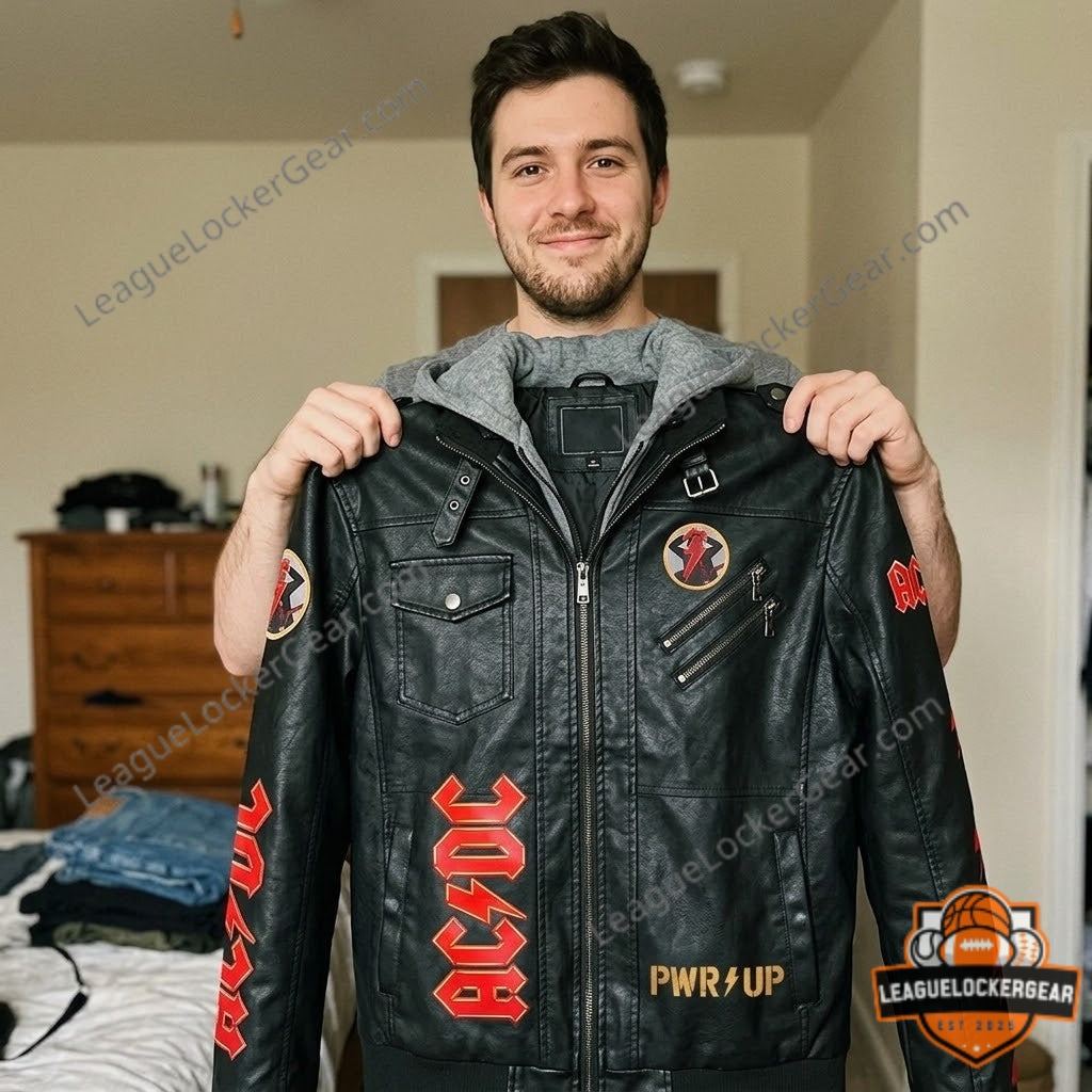 AC/DC PWR UP 2026 Leather Jacket - LeagueLockerGear