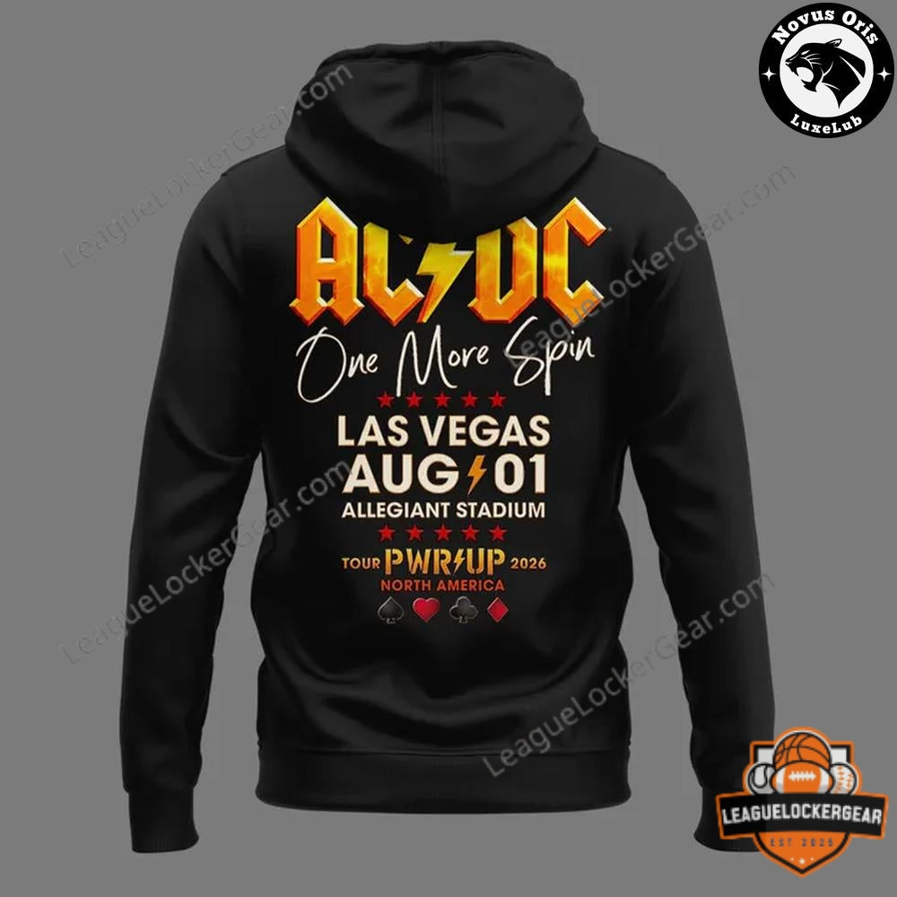 AC/DC PWRϟUP Tour 2026 Las Vegas Raiders Hoodie - LeagueLockerGear
