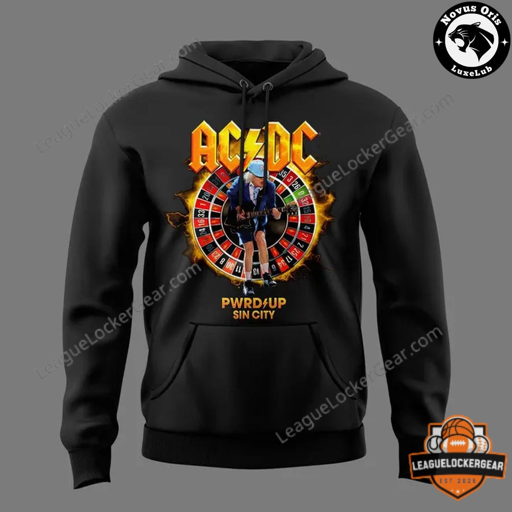 AC/DC PWRϟUP Tour 2026 Las Vegas Raiders Hoodie - LeagueLockerGear