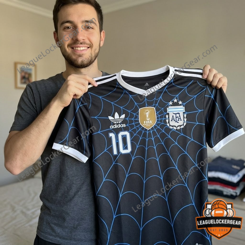 Argentina Messi x Spider-Man Brand New Day Football Jersey - LeagueLockerGear