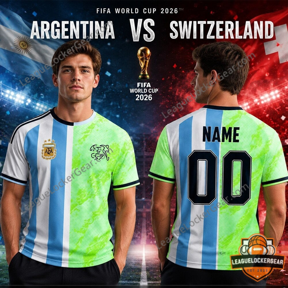 Argentina vs Switzerland FIFA World Cup 2026 Football Jersey - LeagueLockerGear